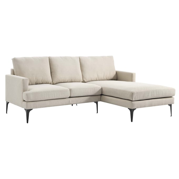 Modway Furniture Evermore Beige Right Facing Sectional EEI-6012-BEI