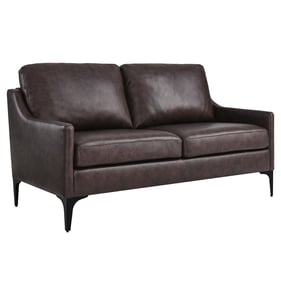 Modway Furniture Corland Brown Loveseat