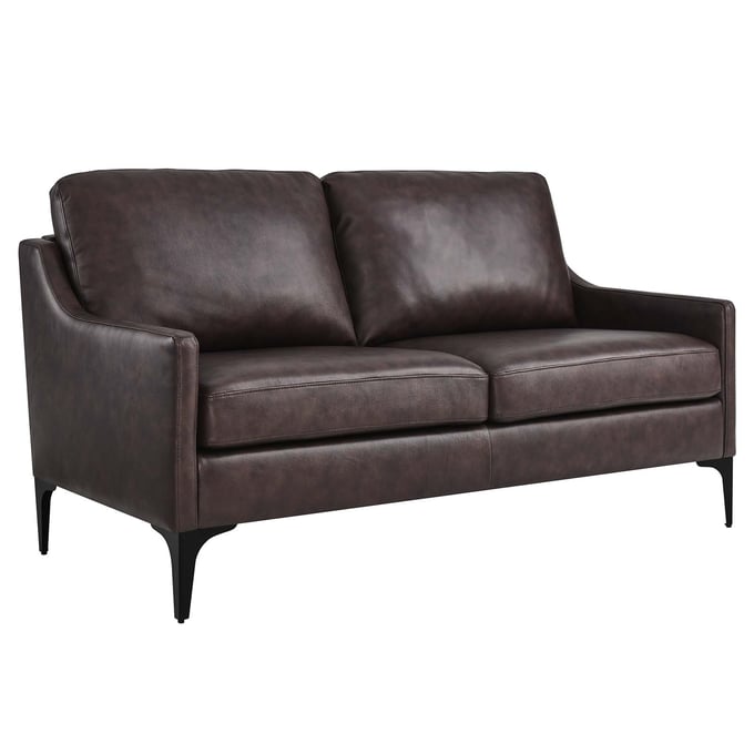 Modway Furniture Corland Brown Loveseat EEI-6020-BRN