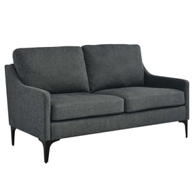 Modway Furniture Corland Charcoal Loveseat