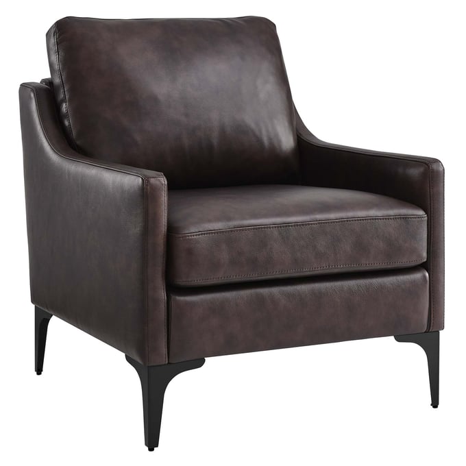 Modway Furniture Corland Brown Armchair EEI-6022-BRN