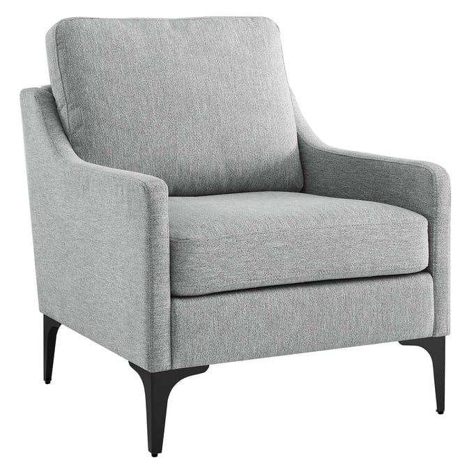 Modway Furniture Corland Light Gray Armchair EEI-6023-LGR