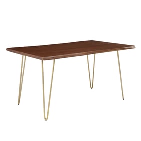 Modway Furniture Ardor Gold Walnut 60 Inch Dining Table