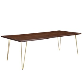 Modway Furniture Ardor Gold Walnut 96 Inch Dining Table