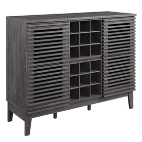 Modway Furniture Render Charcoal Bar Cabinet