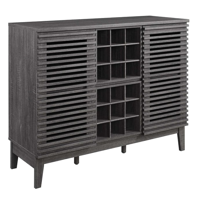 Modway Furniture Render Charcoal Bar Cabinet EEI-6156-CHA