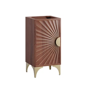 Modway Furniture Daylight Walnut 18 Inch Bathroom Vanity Cabinet