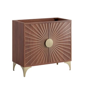 Modway Furniture Daylight Walnut 36 Inch Bathroom Vanity Cabinet