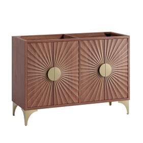 Modway Furniture Daylight Walnut 48 Inch Double Sink Bathroom Vanity Cabine...