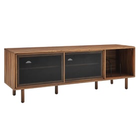 Modway Furniture Kurtis Walnut 67 Inch TV and Vinyl Record Stand