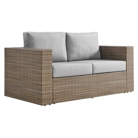 Modway Furniture Convene Cappuccino Gray Outdoor Patio Loveseat