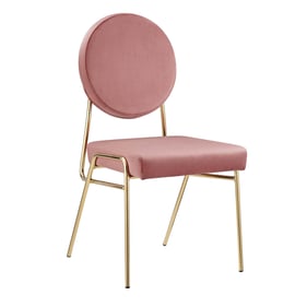 Modway Furniture Craft Gold Dusty Rose Dining Side Chair