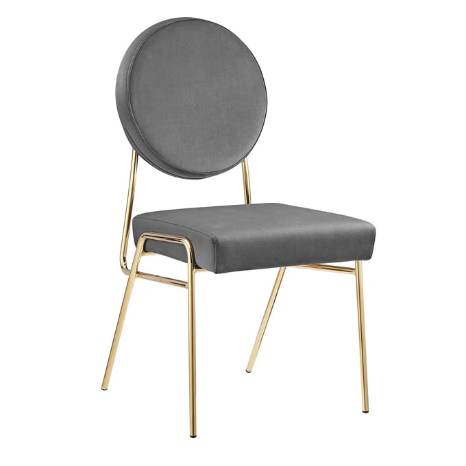 Modway Furniture Craft Gold Gray Dining Side Chair EEI-6252-GLD-GRY