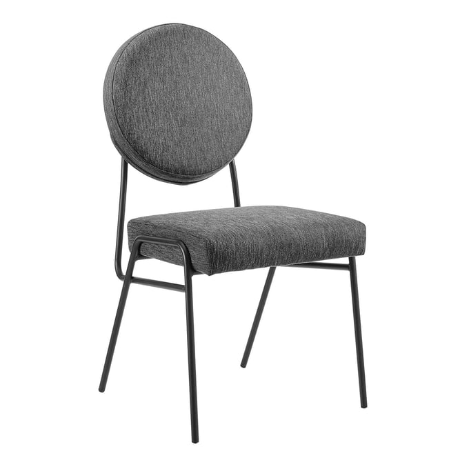 Modway Furniture Craft Black Charcoal Dining Side Chair EEI-6253-BLK-CHA