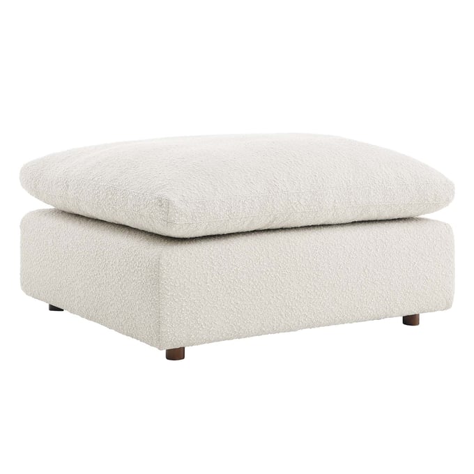 Modway Furniture Commix Ivory Fabric Ottoman EEI-6258-IVO