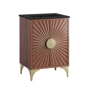 Modway Furniture Daylight Black Walnut 24 Inch Bathroom Vanity