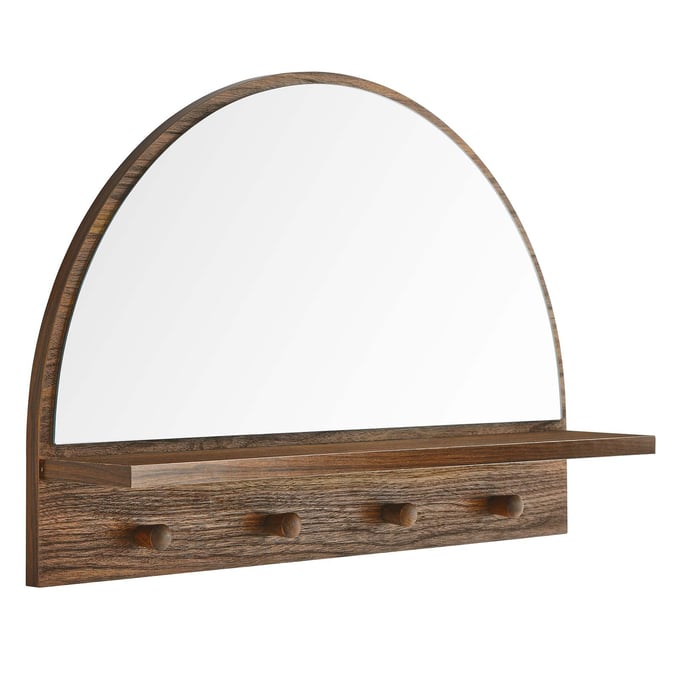 Modway Furniture Moonbeam Walnut Arched Mirror EEI-6350-WAL