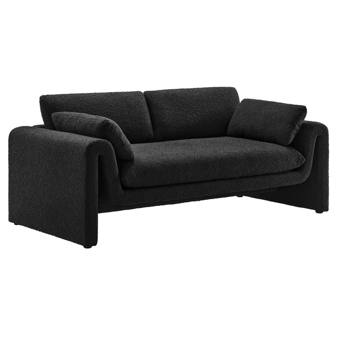 Modway Furniture Waverly Black Fabric Sofa EEI-6381-BLK