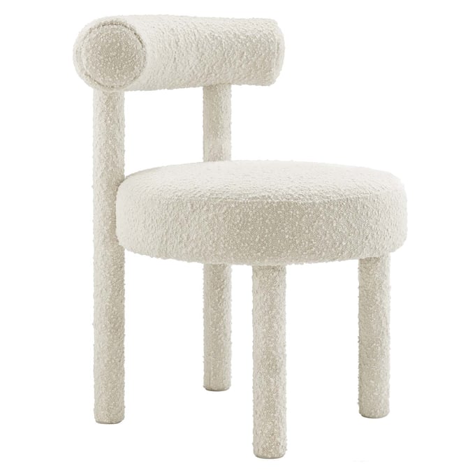 Modway Furniture Toulouse Ivory Fabric Dining Chair EEI-6387-IVO