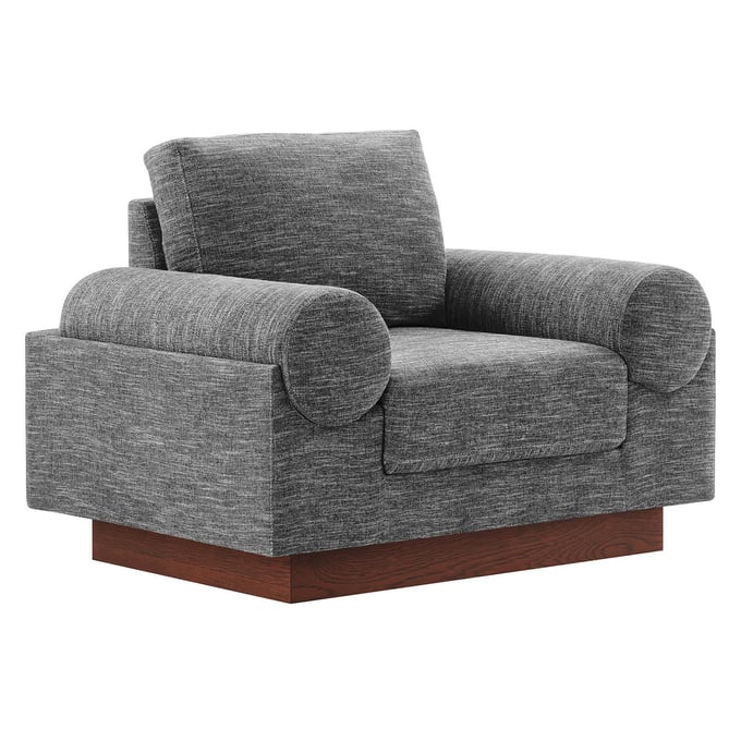 Modway Furniture Oasis Gray Fabric Armchair EEI-6402-GRY