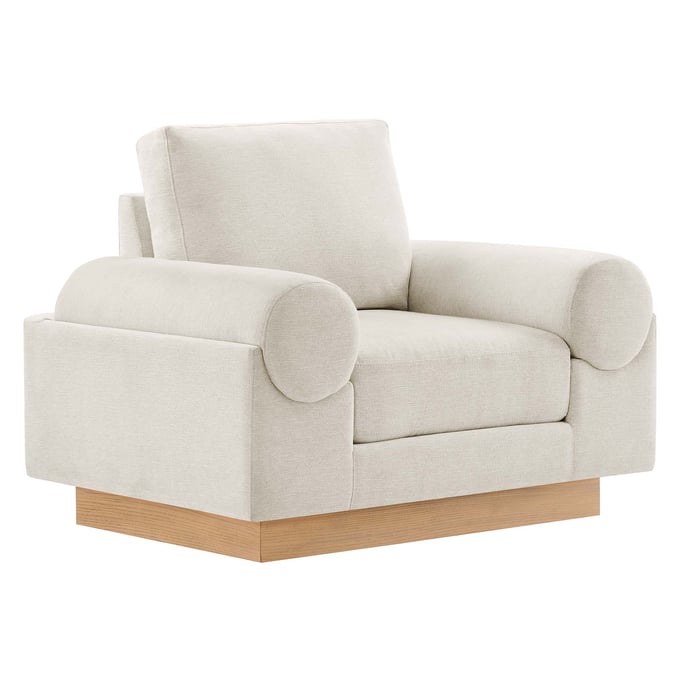 Modway Furniture Oasis Ivory Fabric Armchair EEI-6402-IVO