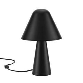 Modway Furniture Jovial Black Metal Mushroom Table Lamp