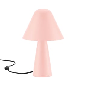 Modway Furniture Jovial Pink Metal Mushroom Table Lamp