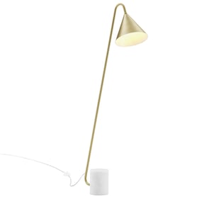 Modway Furniture Ayla Satin Brass Floor Lamp