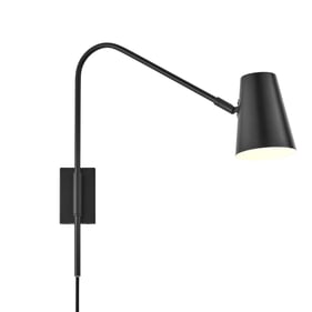 Modway Furniture Faye Black Wall Sconce