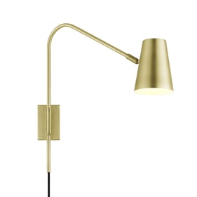 Modway Furniture Faye Satin Brass Wall Sconce