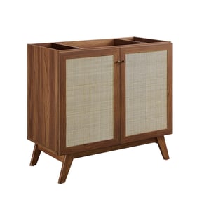 Modway Furniture Soma Walnut 36 Inch Bathroom Vanity Cabinet