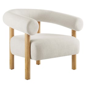 Modway Furniture Sable Natural Ivory Fabric Armchair