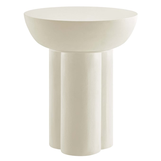 Modway Furniture Caspian White Round Side Table EEI-6761-WHI