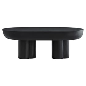 Modway Furniture Caspian Black Oval Coffee Table