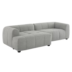 Modway Furniture Liana Pewter Left Facing Modular Sofa with Chaise