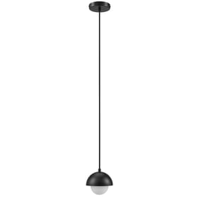 Modway Furniture Eclipse Black Globe Pendant Light