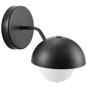 Modway Furniture Eclipse Black Globe Wall Sconce