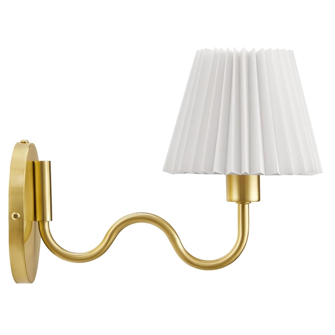 Modway Furniture Wave Brass Squiggle Arm Wall Sconce EEI-6873-BRA