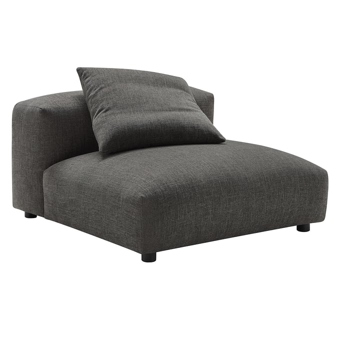 Modway Furniture Solace Charcoal Fabric Modular Armless Chair EEI-6885-CHA