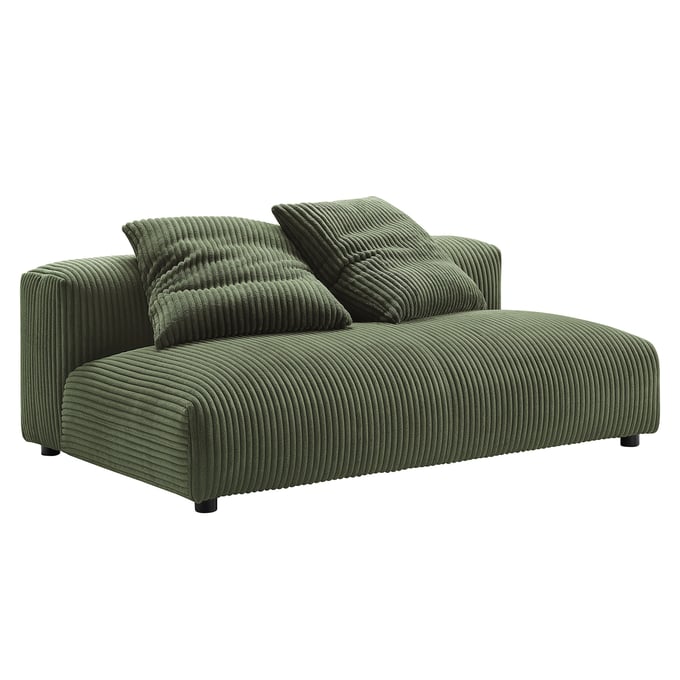 Modway Furniture Solace Fern Corduroy Modular Armless Loveseat EEI-6890-FRN