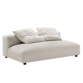 Modway Furniture Solace Salt Fabric Modular Armless Loveseat