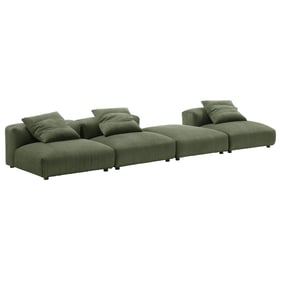 Modway Furniture Solace Fern Corduroy 4pc Modular Sectional