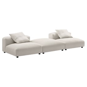 Modway Furniture Solace Salt Fabric 3pc Modular Sectional