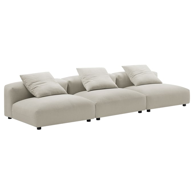 Modway Furniture Solace Linen Fabric 3pc Modular Sofa EEI-7035-LIN