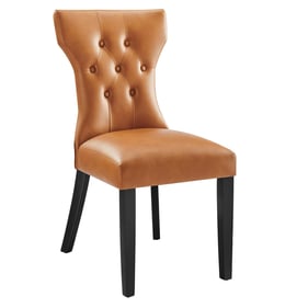 Modway Furniture Silhouette Tan Dining Vinyl Side Chair