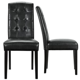 2 Modway Furniture Perdure Black Dining Chairs