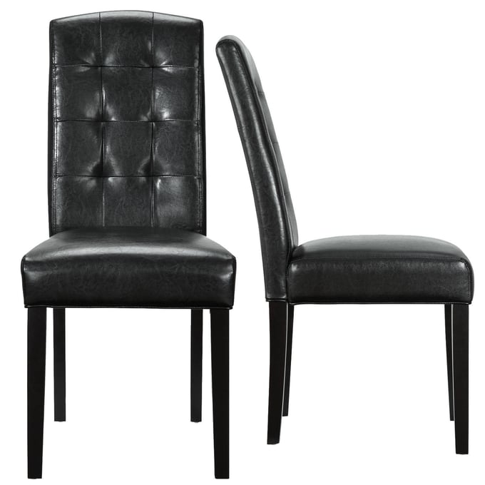 2 Modway Furniture Perdure Black Dining Chairs EEI-952-BLK