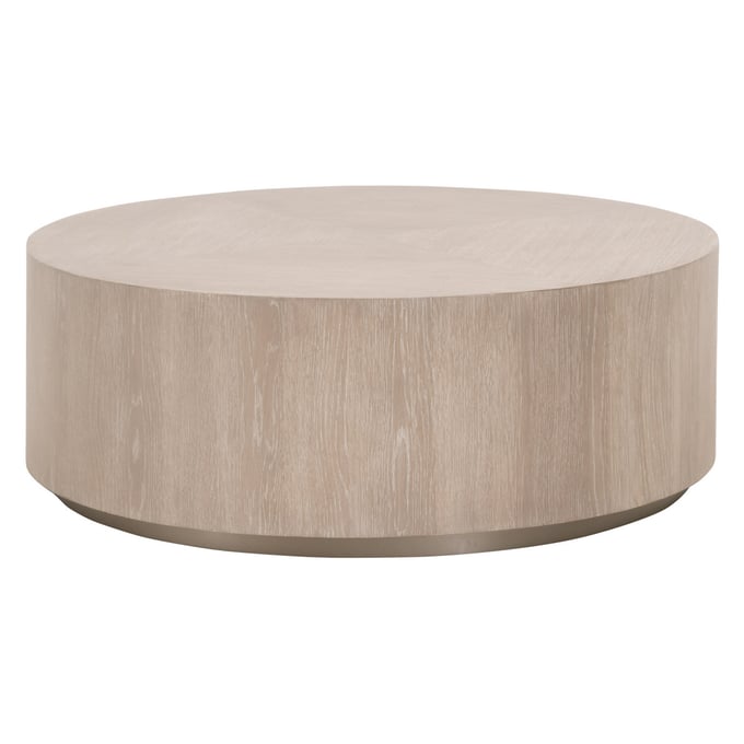 Essentials For Living Roto Natural Gray Large Coffee Table EFL-4608-L-NGO-SLV