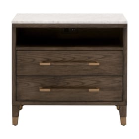 Essentials For Living Cambria Dutch Brown Oak Nightstand