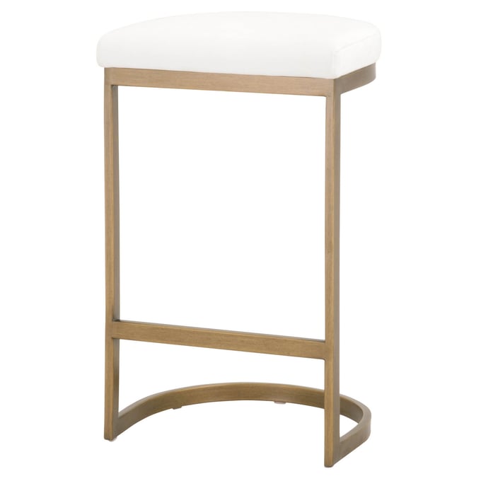 Essentials For Living Cresta Peyton Pearl Brushed Gold Counter Height Stool EFL-6012CS-BGLD-LPPRL